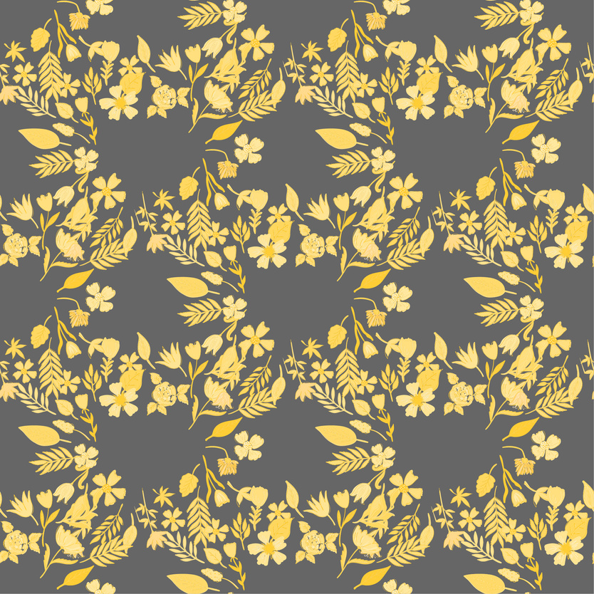 Yellow Floral Background